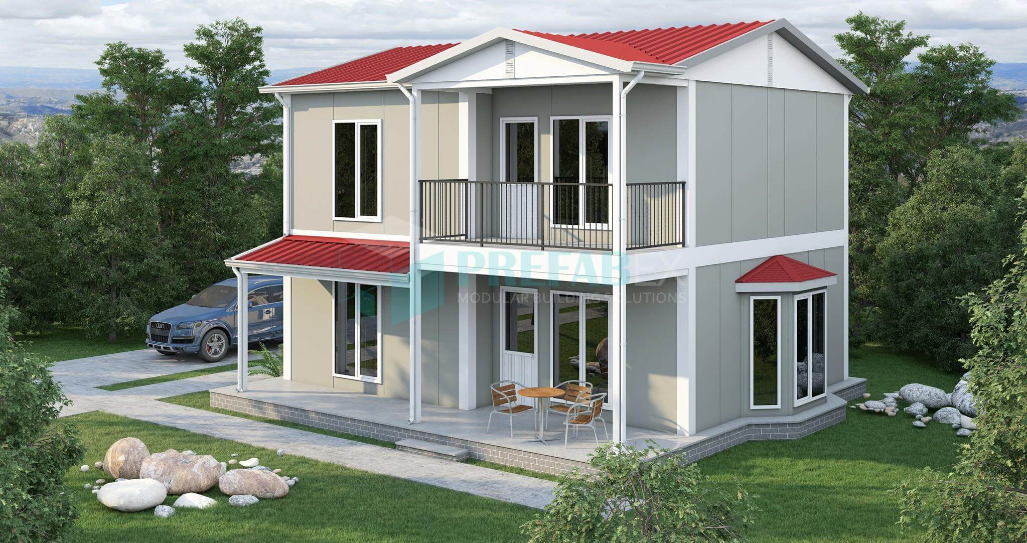 Two Story Prefabricated Home -126 m²